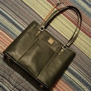 Dooney & Bourke Pebble Grain black leather tote